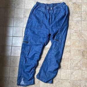 Anthropologie Pilcro The Cottage Utility Crop Jeans Pull-on Relaxed Pants Medium